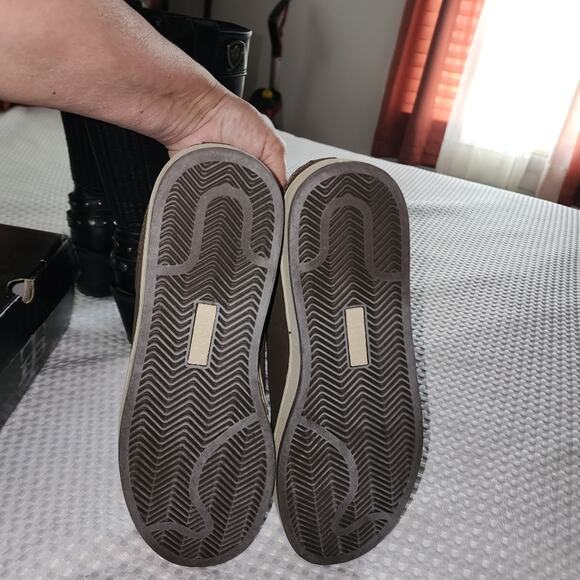 BITTER & TWISTED  NIB MENS SIZE 9M COLTON PLAID & LEATHER SKATEBOARD SNEAKERS - Picture 11 of 12